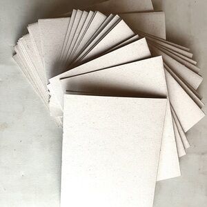 26 Blank Hemp Cards. Heavy weight Paper stock. Greenfield Paper Co.